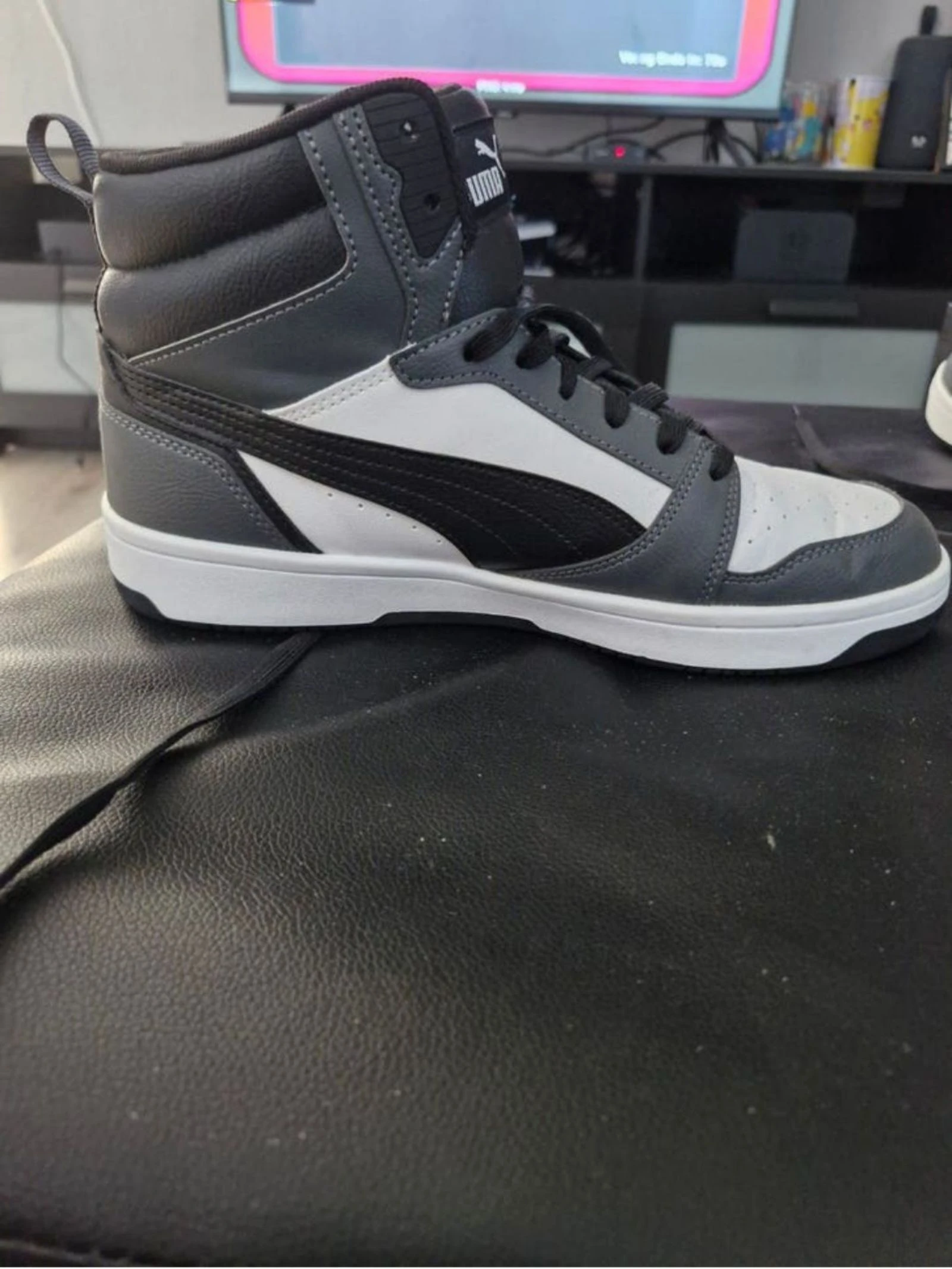 Puma Rebound Joy Sneakers - Black, White, Grey – photo 4